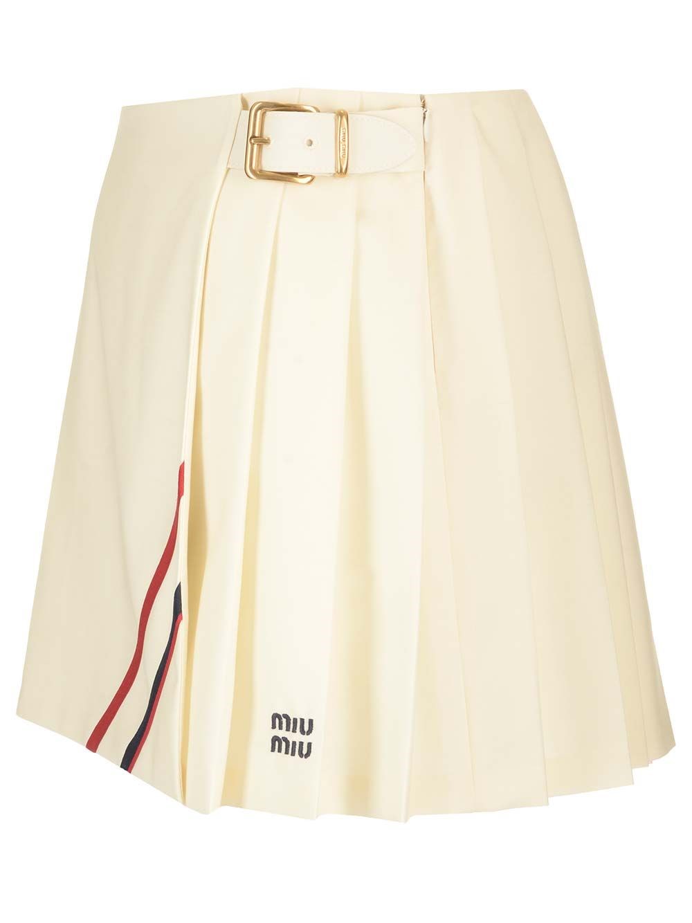 Al Duca D'Aosta Miu Miu Gonna plisse' in tela mohair Economico