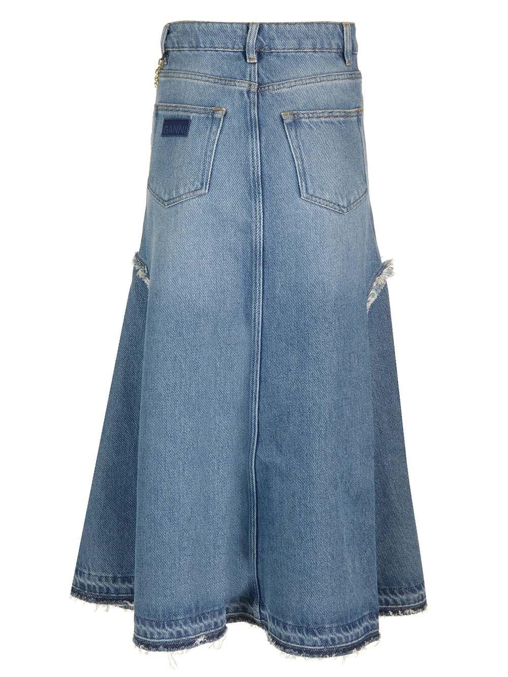 Al Duca D'Aosta Ganni Gonna denim svasata Online