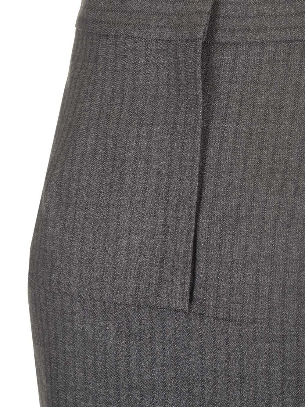 Al Duca D'Aosta Fendi Gonna in lana gessata Saldi