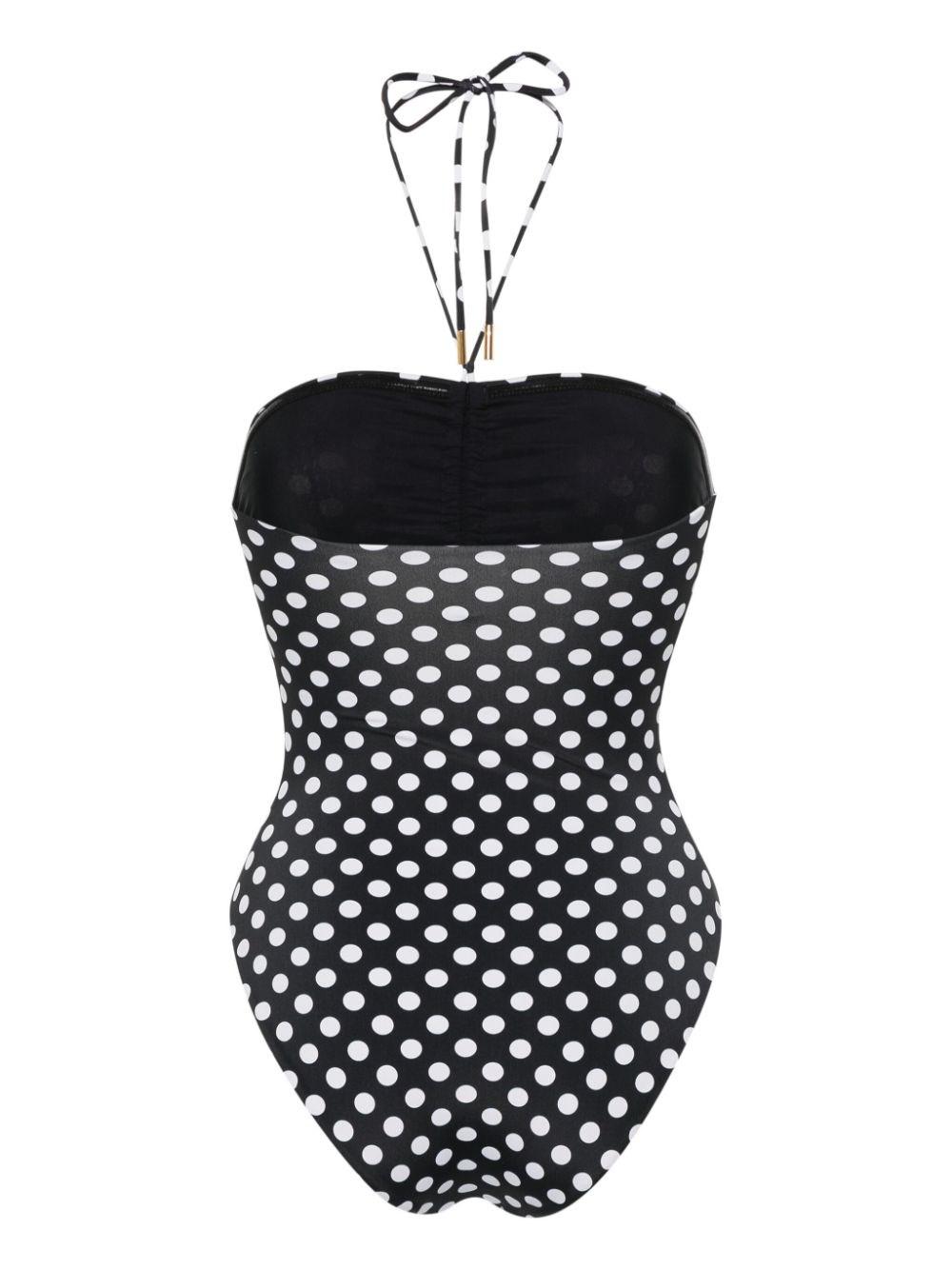 Al Duca D'Aosta Saint Laurent Costume da bagno bustièr a pois