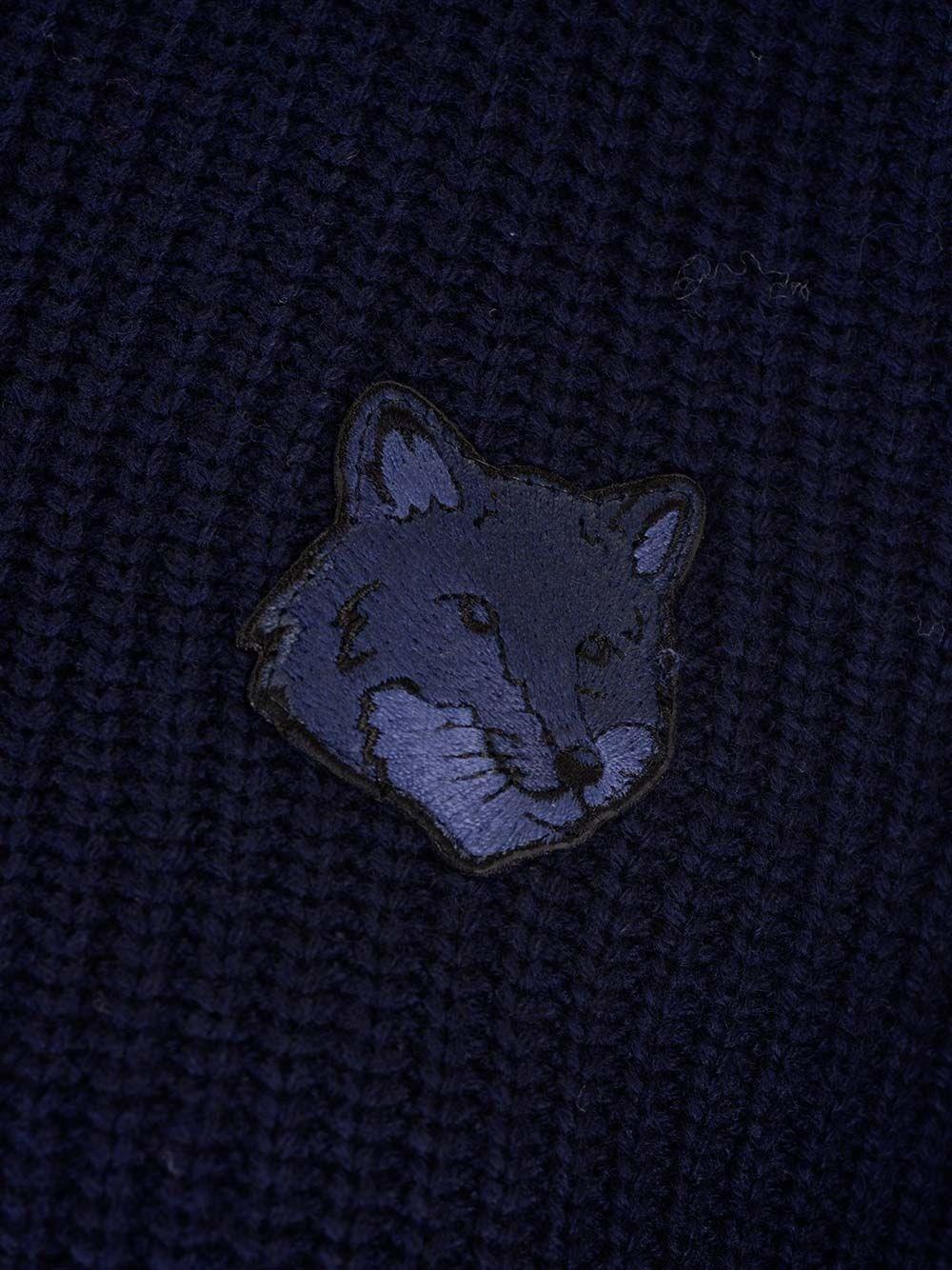 Al Duca D'Aosta Maison Kitsuné Maglia mezza zip lana cashmere Offerta temporanea