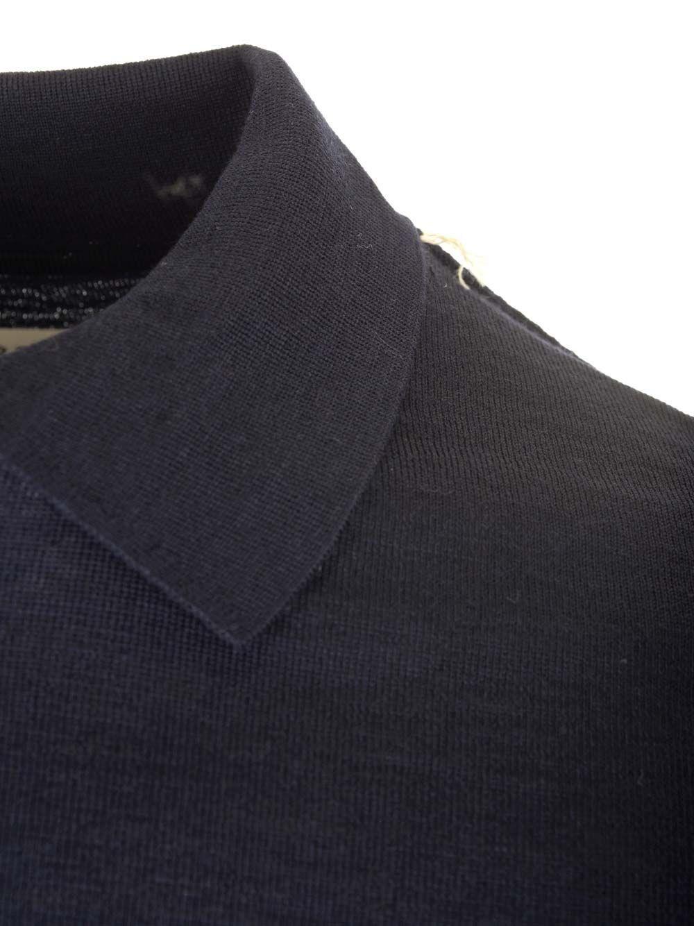 Al Duca D'Aosta Maison Margiela Polo in maglia di lana Grandi sconti