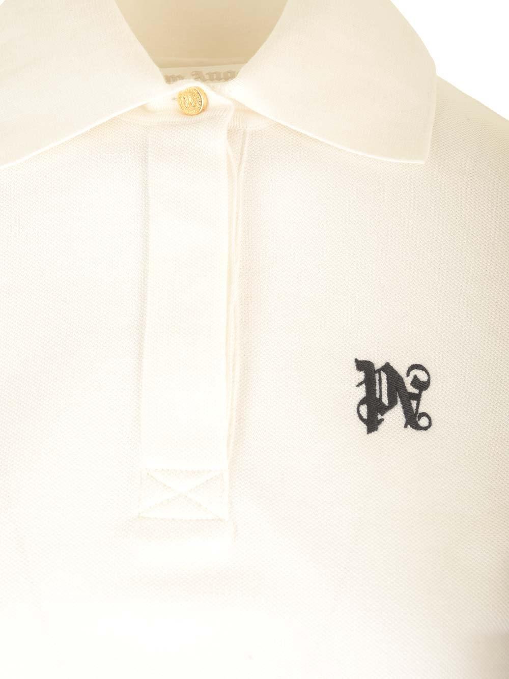 Al Duca D'Aosta Palm Angels Polo cropped in cotone Comprane uno, ottenene uno gratis