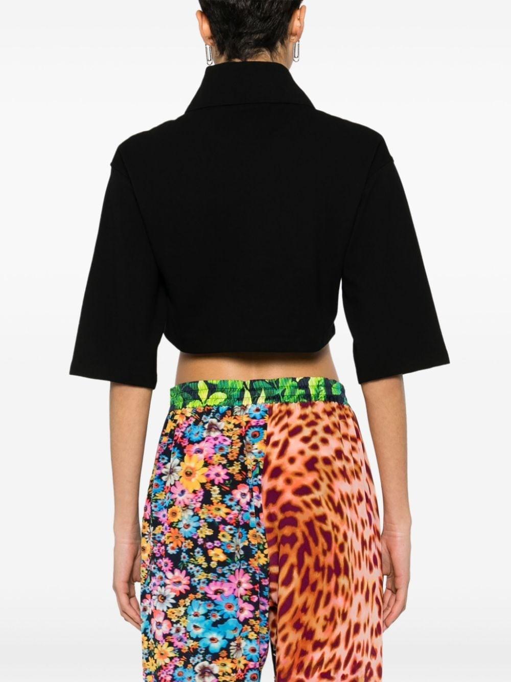 Al Duca D'Aosta Palm Angels Polo cropped in cotone Offerte giornaliere