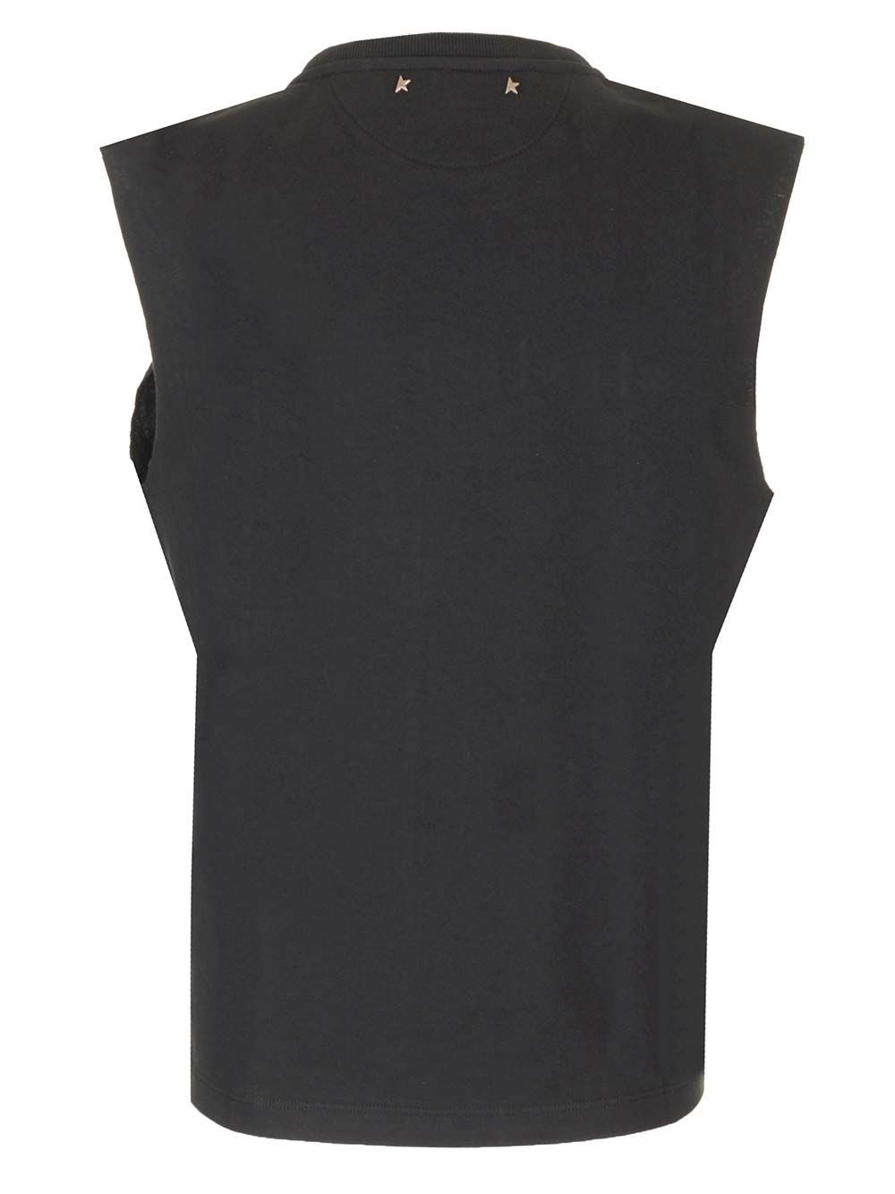 Al Duca D'Aosta Golden Goose Top in cotone con perline Sconti VIP