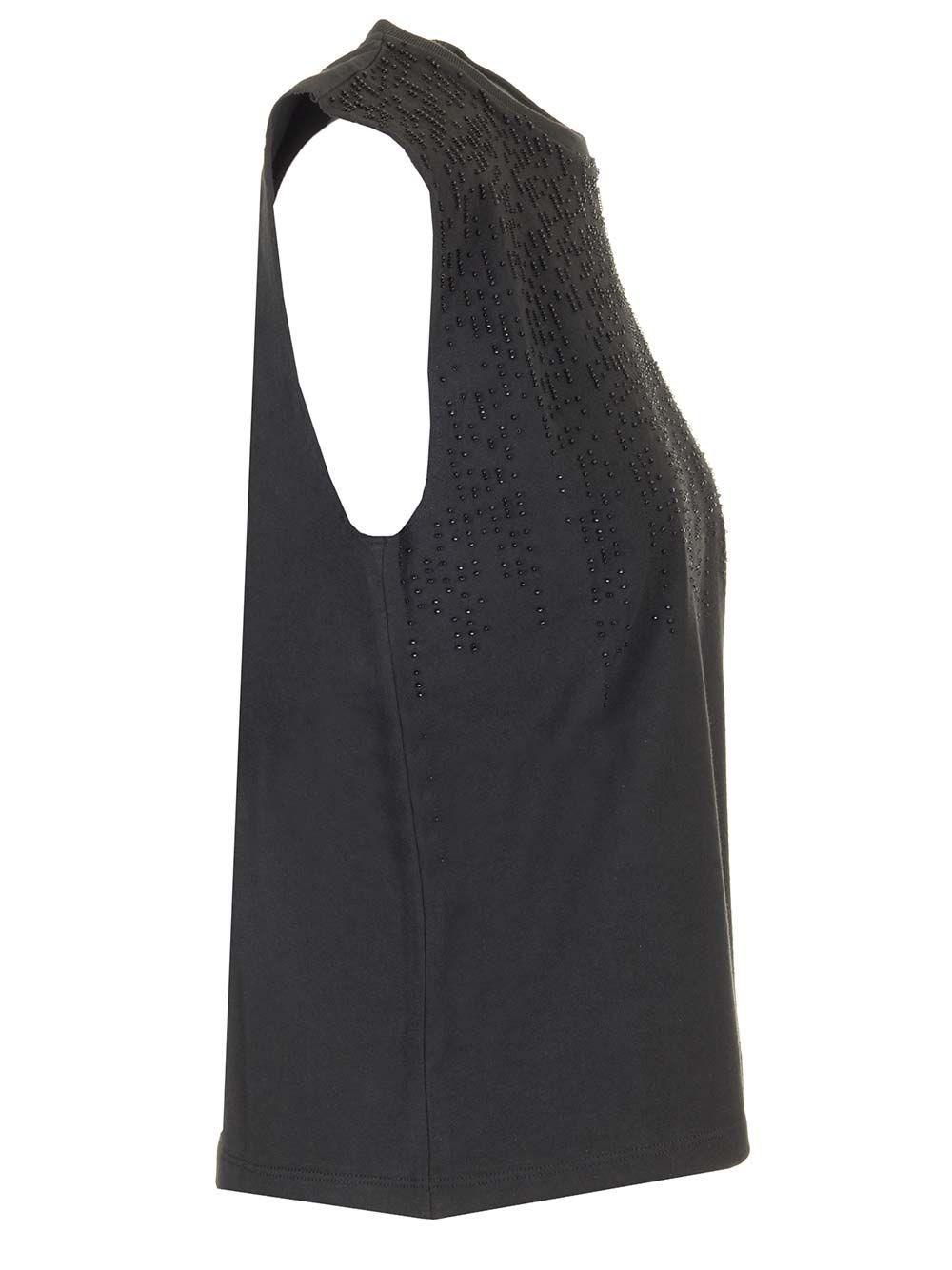 Al Duca D'Aosta Golden Goose Top in cotone con perline Sconti VIP