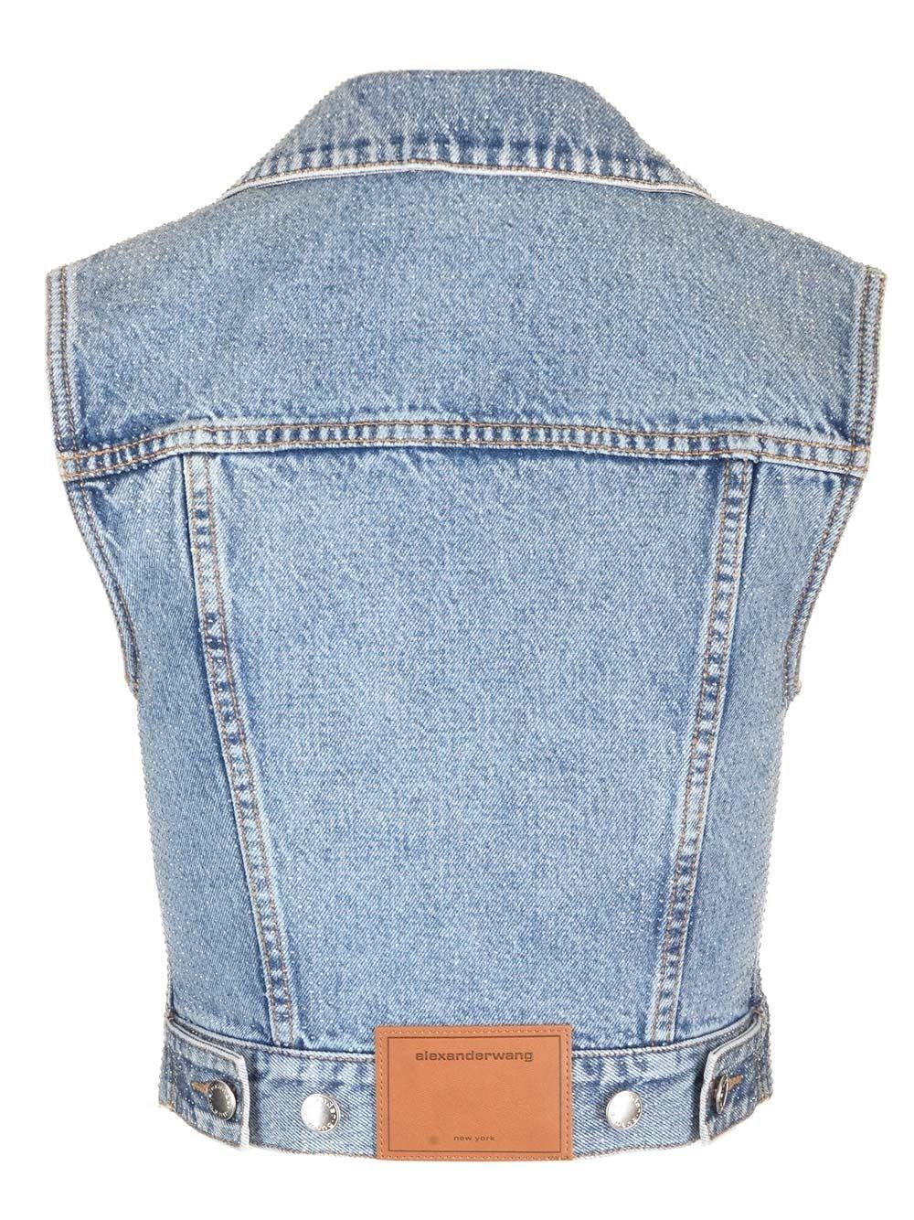 Al Duca D'Aosta Alexander Wang Gilet in jeans chiaro Prezzo basso