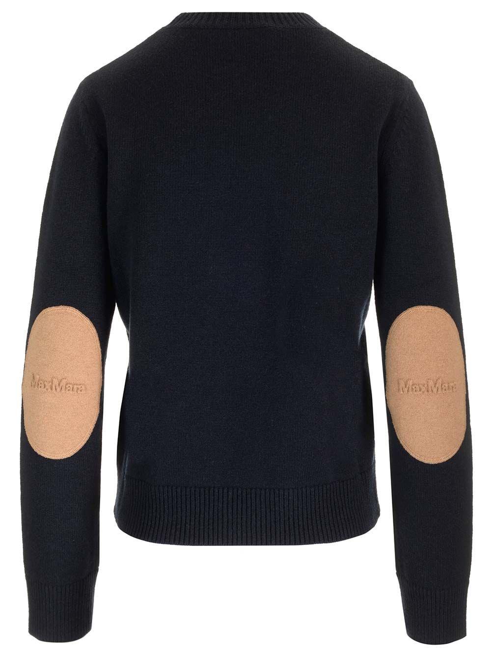 Al Duca D'Aosta 's Max Mara Maglione "Fedora" con toppe Rilascio limitato