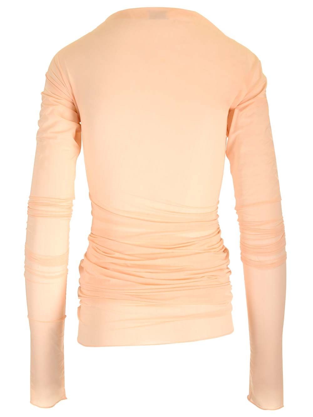 Al Duca D'Aosta Dries Van Noten Top in jersey semi trasparente 50% di sconto per tempo limitato