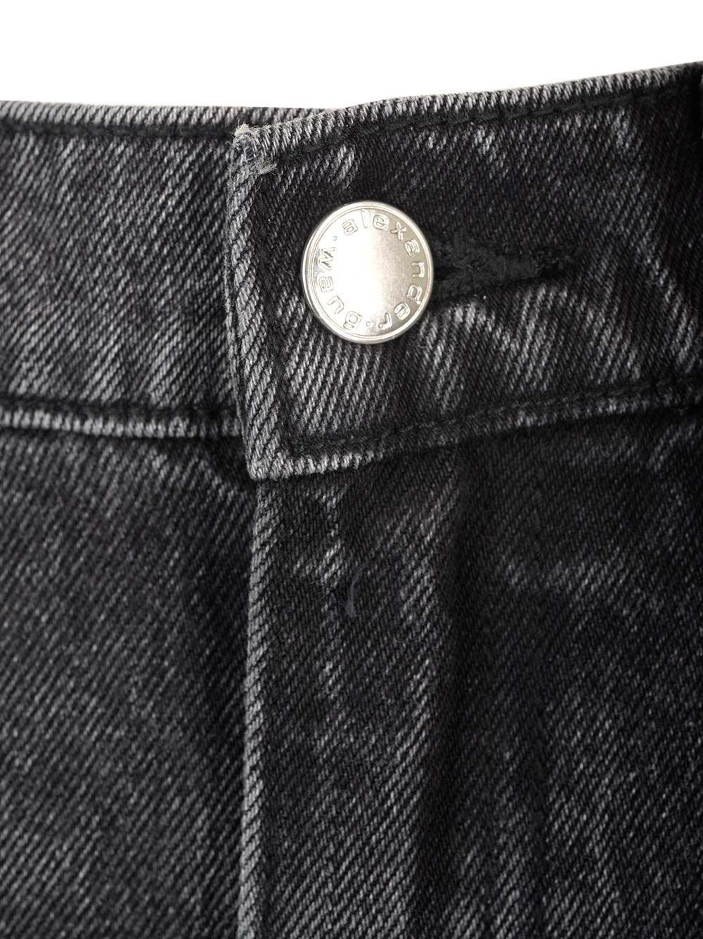 Al Duca D'Aosta Alexander Wang Jeans con patch logo In Linea