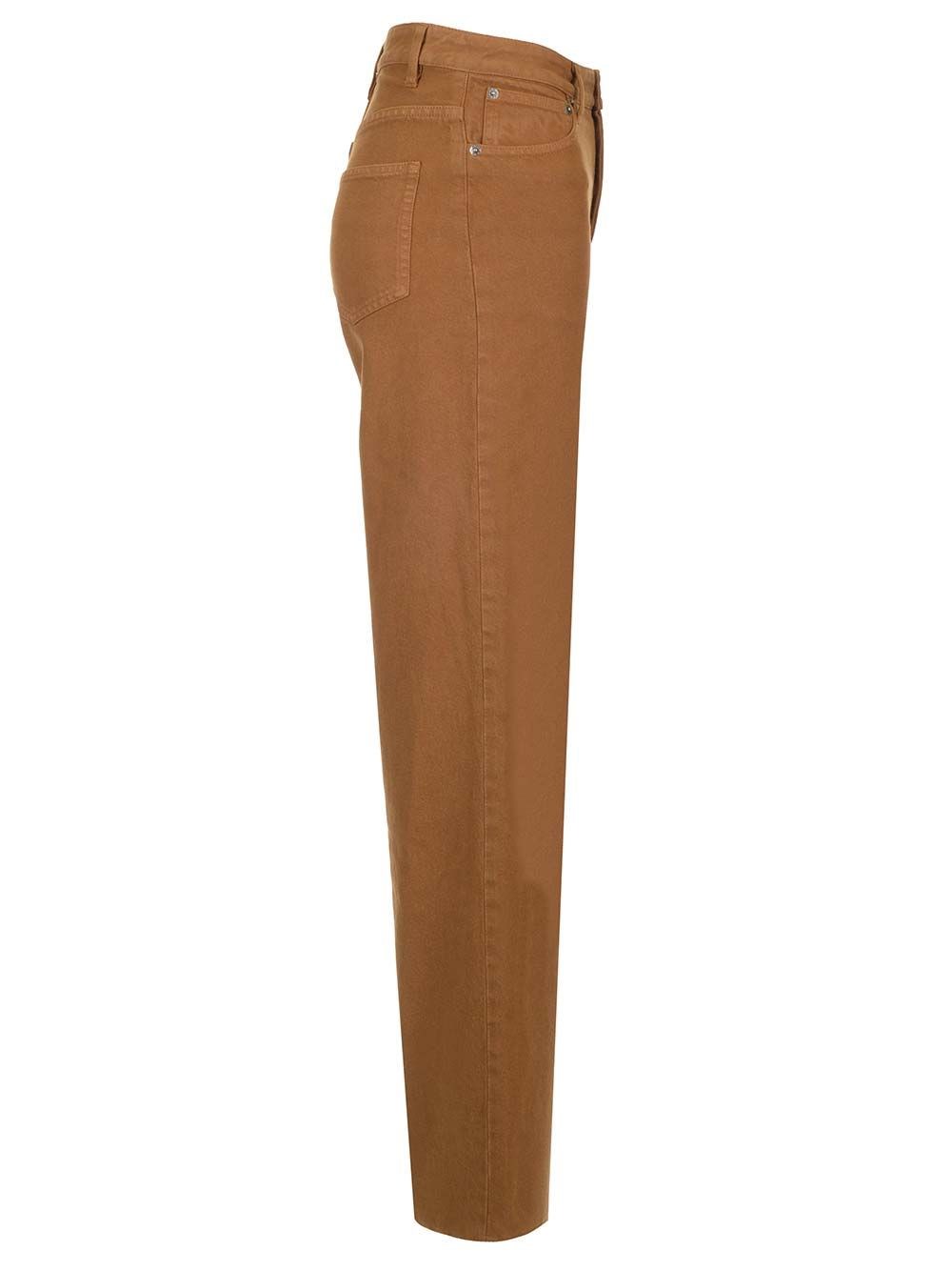 Al Duca D'Aosta A.p.c. Jeans "Elisabeth" nocciola Nuovo