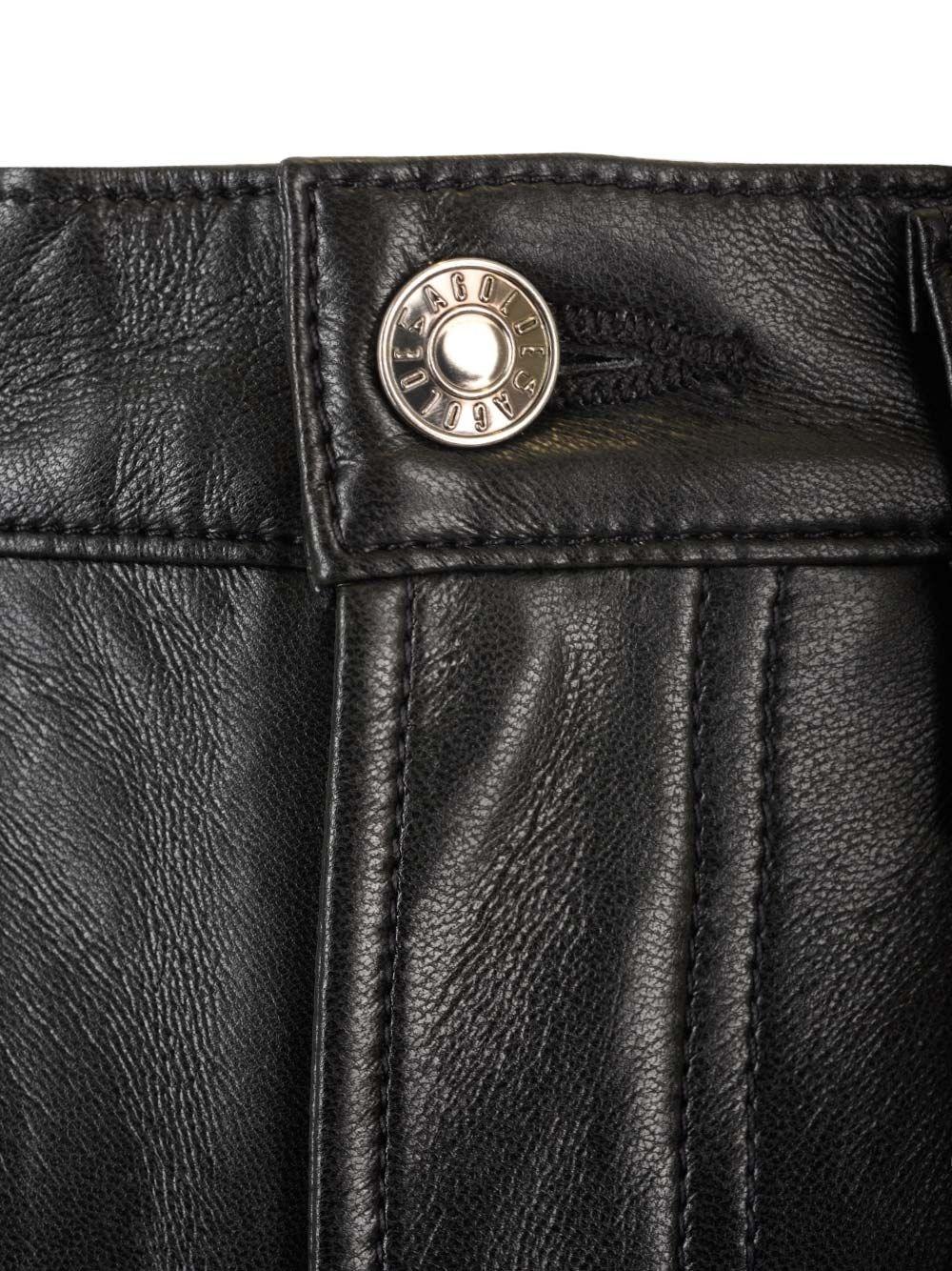 Al Duca D'Aosta Agolde Pantaloni in pelle "90's pinch Waist long" Qualità Garantita