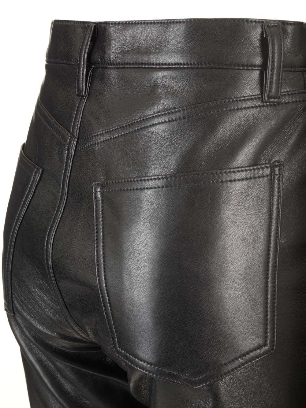 Al Duca D'Aosta Agolde Pantaloni in pelle "90's pinch Waist long" Qualità Garantita