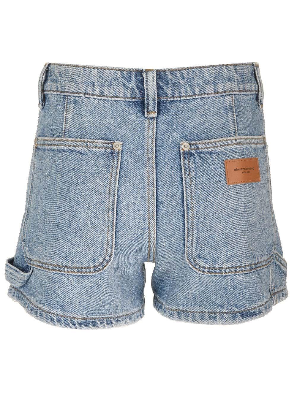 Al Duca D'Aosta Alexander Wang Short carpenter a vita alta Prezzo Ridotto