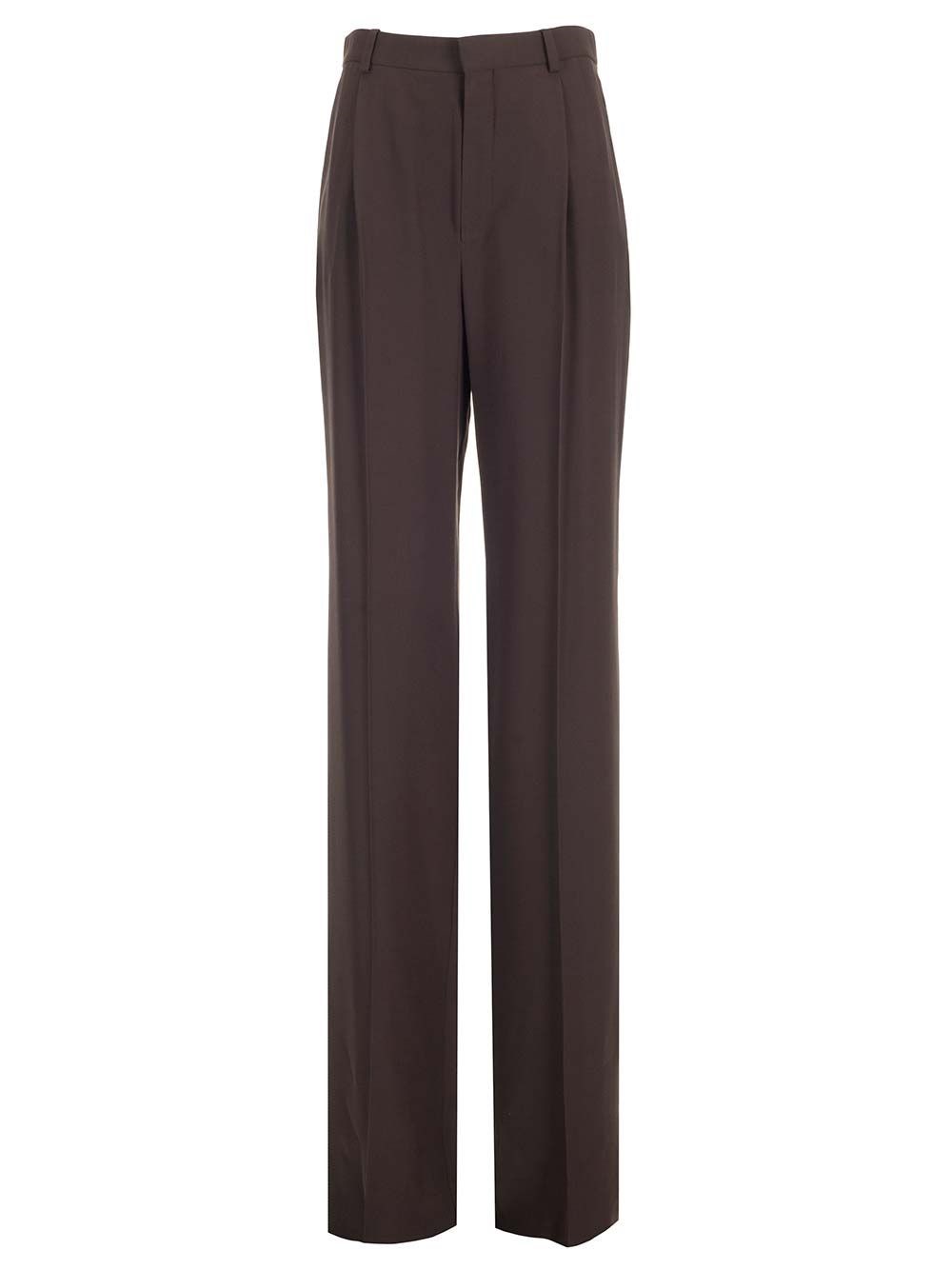 Al Duca D'Aosta Saint Laurent Pantaloni in crêpe di seta