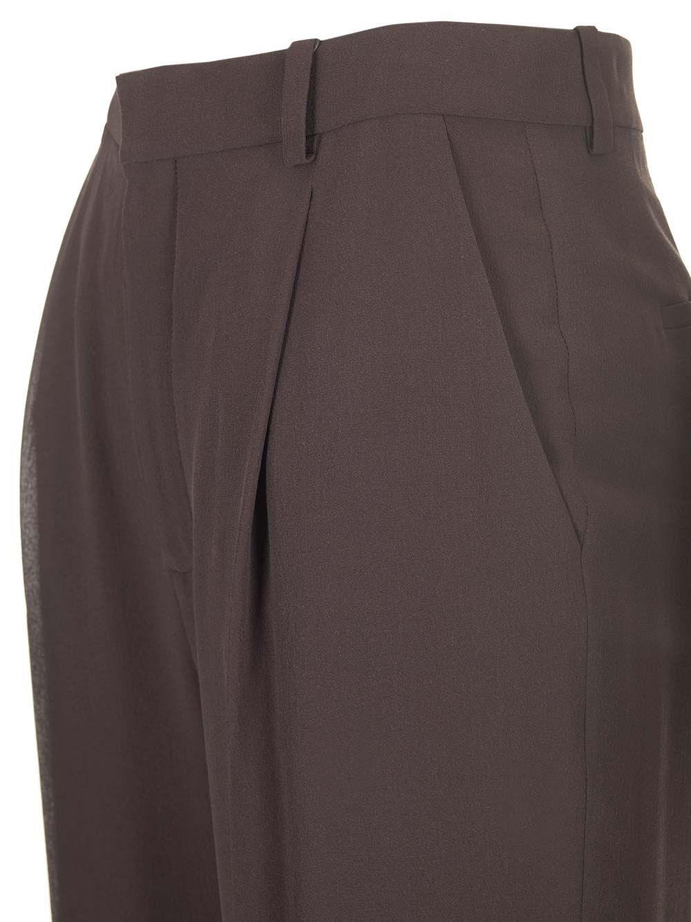 Al Duca D'Aosta Saint Laurent Pantaloni in crêpe di seta Outlet