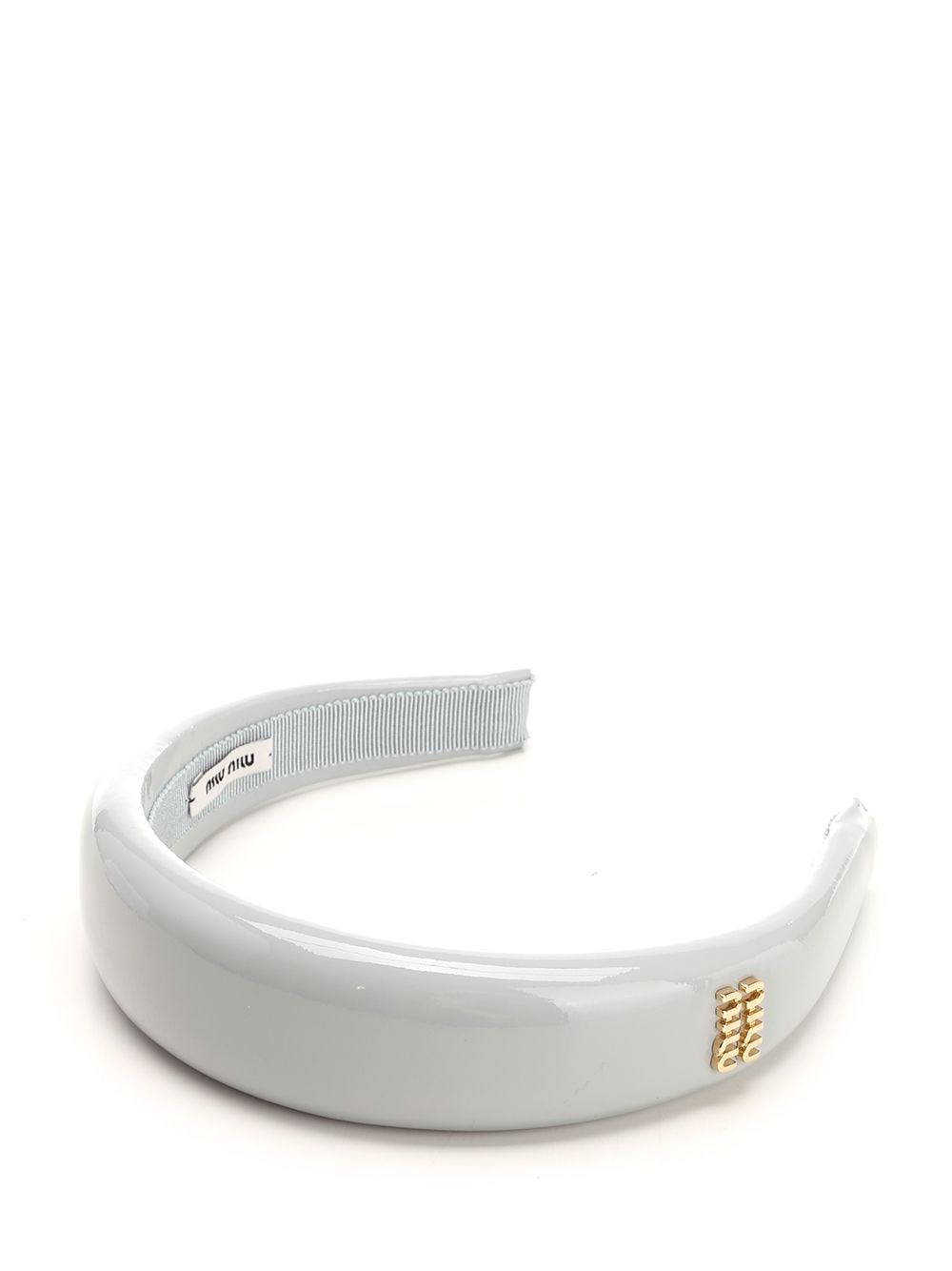 Al Duca D'Aosta Miu Miu Cerchietto in pelle verniciata