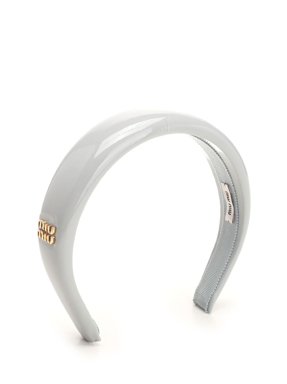 Al Duca D'Aosta Miu Miu Cerchietto in pelle verniciata Negozio online di fabbrica