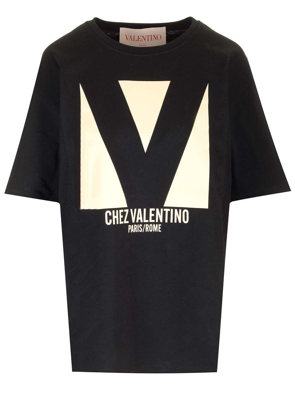 Al Duca D'Aosta Valentino Garavani T-shirt stampa "Chez Valentino"